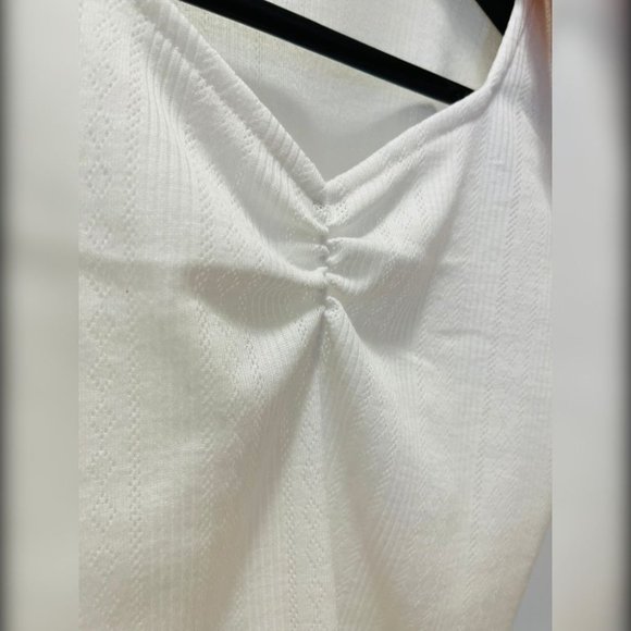 White Top with Ruffles - Picture 3 of 5